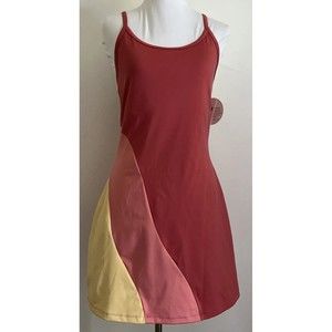 Anthropologie Medium Athletic Dress Playground Active Sleeveless Built In Bra